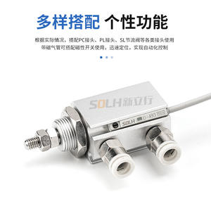 กระบอกลมเข็มแบบสองทางขนาดเล็ก รุ่น CDJP2B-CDJP2T6/10/15/16-5/10/15 พร้อมโครงสร้างลูกสูบแบบกะทัดรัด - Product Image 2