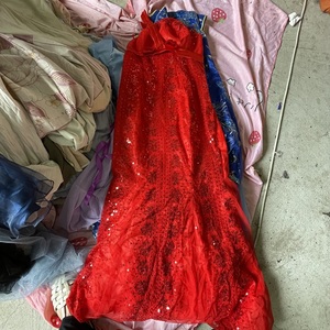 Arcobaleno seconda mano usato signore festa di nozze abito da sera usato donna vestito balla - Product Image 5