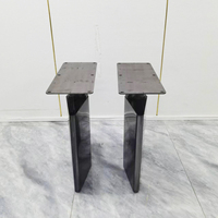 Pieds de table réglables en acier inoxydable modernes pour tables à manger et tables basses, utilisation hospitalière, revêtement PVD, mobilier de haute qualité