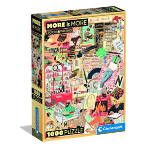 CLEMENTONI MORE IS MORE - PUZZLE 1000 PEZZI LIBRI E SCRITTURA - Product Image 1