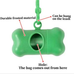 Dışkı torbası dağıtıcısı atık yönetimi için klipsli özel kemik şekli atık torbası kişiselleştirilmiş köpek tasma evcil hayvan tutucu - Product Image 6