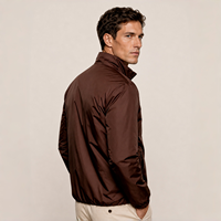 Veste matelassée réversible pour homme, rembourrée de coton, col montant, coupe-vent, polyester, élasthanne, légère, vêtements décontractés pour l'extérieur