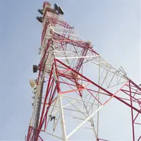 Torre de Telecomunicaciones para teléfono móvil, torre de comunicación celular autoportante galvanizado por inmersión en caliente, fabricante de China