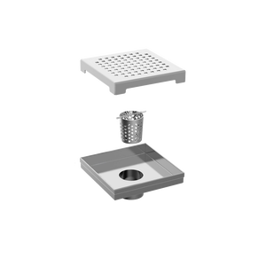 Hochwertige schwarze quadratische Fliesen einsatz Badezimmer falle Sus304 Geruchs neutrale Stealth Deodorant Edelstahl Dusch boden ablauf - Product Image 1