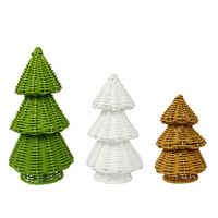 Petit sapin de Noël artificiel en plastique avec base étanche, décoration de bureau, articles ménagers, ornements de fête