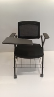 Chaise de formation pliante noire simple, vente en gros d'usine, chaise de bureau pour réunions, chaise d'ordinateur avec dossier, confortable pour une longue assise