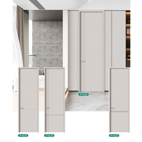 Porte intérieure en bois de haute qualité au design moderne, porte chambre en MDF sur mesure pour projets résidentiels et hôteliers