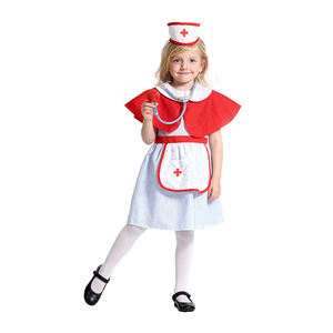 Professionnel pour enfants médecin <span class=keywords><strong>infirmière</strong></span> Halloween fête Performance porter maternelle fille jeu de rôle habillage tenues pantalons - Product Image 2