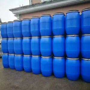 30 50 120 liter hochstahl-extruder (hdp) langlebige kunststoff-chemie-trommel kunststoff blau offenes oberteil zylinder für mit eisen-ring-flansch-zylinder