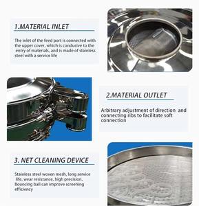 Machine de tamisage rotatif à vibrations XC600mm Utilisée pour l'industrie chimique alimentaire Tout en acier inoxydable 304 Matériel d'usine d'origine - Product Image 6