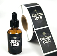 Autocollants d'étiquettes en vinyle pour soins de la peau, impression personnalisée, logo de luxe, imperméables, autocollants adhésifs pour emballages