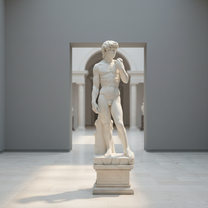 Sculpture de <span class=keywords><strong>David</strong></span> en <span class=keywords><strong>marbre</strong></span>, grande taille, sculptée, design classique moderne, œuvre d'art de luxe, vente chaude - Product Image 1