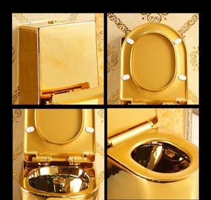 สุขภัณฑ์แบบ Washdown ปรับแต่งได้ตามต้องการ โถสุขภัณฑ์แบบชิ้นเดียวสีทอง ผู้ผลิตโถสุขภัณฑ์สีทอง - Product Image 5