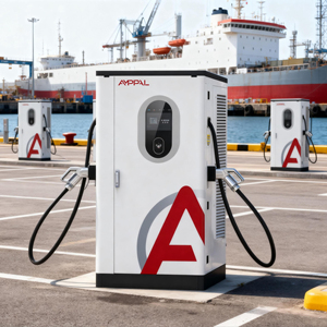 Cargador de Vehículos Eléctricos AMPPAL de 60kw-240kw, Nuevo, de Alto Rendimiento, Eficiente Energéticamente, con Dos Pistolas, para Estación Comercial y Hogar - Product Image 1