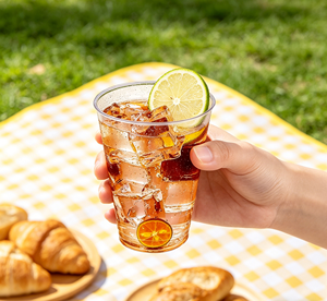 أكواب بلاستيكية شفافة متينة للاستخدام مرة واحدة، قابلة لإعادة التدوير، مناسبة للحفلات والبارات وحفلات الزفاف والمناسبات - Product Image 4