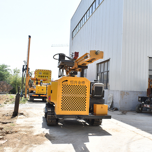 Pilote de pile solaire hydraulique sur chenilles HXR7 Unité d'empilage à vis diesel utilisée pour l'installation de pieux hélicoïdaux Poteau de moteur de construction - Product Image 6