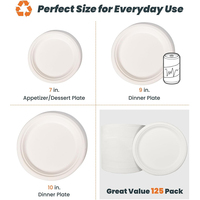 Assiette ronde jetable en papier pour gâteau de Thanksgiving, boîte alimentaire, boîte à lunch, assiette de fête en pulpe de papier pour hot-dog et chocolat