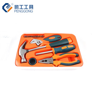 Penggong 18-Piece Household Tool Kit Chromium Vanadium Steel Plastic Tray Home Repair Set - Product Image 1