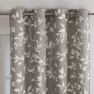 Cortinas de ventana de poliéster confeccionadas para el hogar Cortinas de tul Hojas impresas Patrón personalizado - Product Image 2