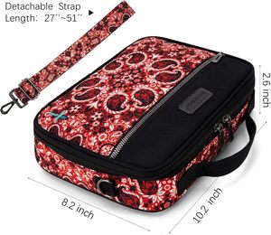 Échantillon gratuit : Housse de Bible pour femme à deux compartiments, grande mallette de transport pour Bible avec bandoulière et poignées, sac de transport pour Bible - Product Image 2