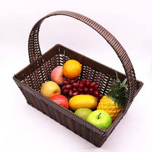 Cesta de Almacenamiento Multifuncional Tejida a Mano de Ratán PP Ecológica al por Mayor - Product Image 1