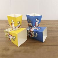 Emballage de boîte à hamburger en papier imprimé personnalisé boîte d'emballage de fast-food pour hamburger frites boîte à pop-corn