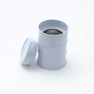 Factory Custom Oil <b>Drum</b> Shaped Medical Gas Tin <b>Box</b> with Custom Color and Size - Product Image 2