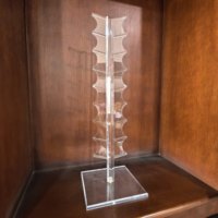 Support de présentation professionnel pour jetons de poker, style arbre, de luxe, double face, capacité 16 jetons, pour jetons de Baccarat de 43 mm
