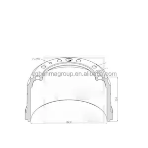 의 professinal Manufacturer 트럭 Brake Drum 7172329 반-트레일러 Brake Drum 대 한 Iveco