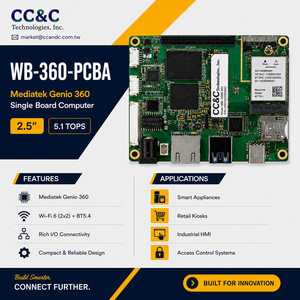 บอร์ดพัฒนา PCBA รุ่น 5.1 TOPS Genio 360 ใหม่ล่าสุด มาพร้อมฮาร์ดแวร์ MediaTek Genio 360 AI - Product Image 1