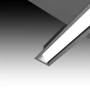 2023 Lampu Linear Tersembunyi Led 20W Arsitektur Anodized untuk Cuci Dinding Kantor untuk Langit-langit Rumah