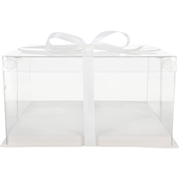 Boîtes à gâteaux transparentes, emballages pour pâtisseries, boîtes à gâteaux en plastique transparent pour fête d'anniversaire, mariage