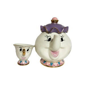 Cadeaux de remerciement d'anniversaire de Noël créatifs Service à thé en porcelaine 3D Beauty and the Beast avec <span class=keywords><strong>théière</strong></span> en céramique <span class=keywords><strong>et</strong></span> ensemble de tasses - Product Image 6