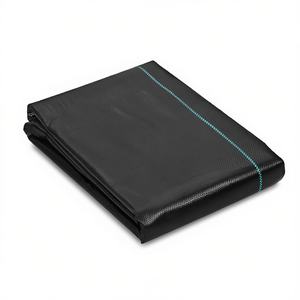 Tela de jardinería de alta resistencia de 4 x 100 pies, negra, tejida de polipropileno, para control de malezas y plagas en el jardín. - Product Image 1