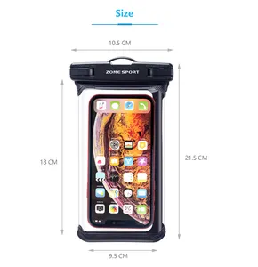 USA Patent Design IPX8 30M Touch ID Fingerprinting Waterproof Mobile Phone Case Pouch For Iphone