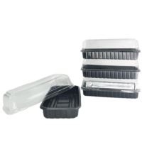 Boîtes en plastique personnalisables, jetables, sans BPA, pour bento, nouilles de riz, repas rapides, recyclables, de qualité alimentaire, pour l'emballage alimentaire