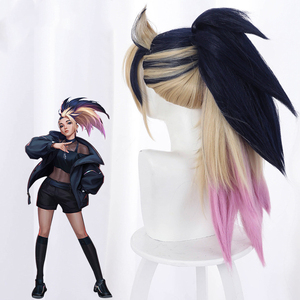 Perruque de cosplay Ainizi New Baddest KDA All Out Akali pour filles de League of Legends - Product Image 3