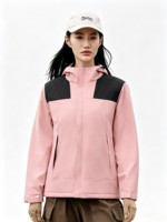 Veste d'extérieur unisexe personnalisée à capuche rigide, coupe-vent, imperméable, chaude, épaisseur standard, avec doublure en coton intégrée, pour la randonnée et le camping, avec fermeture éclair