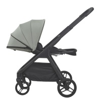 Poussette bébé pliable 3 en 1 avec dossier et repose-pieds réglables, compatible avec les nacelles et les sièges auto Maxi-Cosi, cadre en alliage d'aluminium
