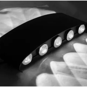 Applique LED Moderna di Lusso 20W Luce Bianca e Nera IP65 per Esterni Soggiorno Camera da Letto Hotel 220V Potenza 4W - Product Image 3