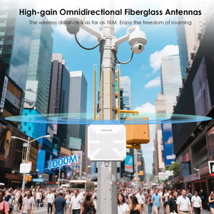 Hot New Wavlink Long <span class=keywords><strong>Range</strong></span> 1km ngoài trời điểm truy cập wn573hbe2 be5100 Wifi 7 Repeater Router Wifi phạm vi mở rộng - Product Image 3