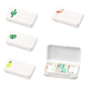 3 Compartments Portable Mini Small Pill Box <b>Travel</b> Pill Case Pill <b>Container</b> Daily Pill Box Organizer - Product Image 1