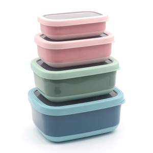 Rectangular Food <b>Storage</b> <b>Containers</b> With Clip On Lids For School Lunches And Meal Prep - Product Image 1