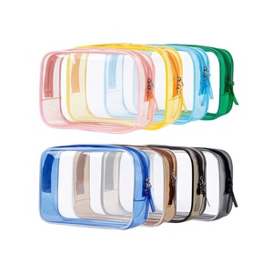 <span class=keywords><strong>Borsa</strong></span> Cosmetica Trasparente Personalizzata di Alta Qualità in PVC, Pochette da Viaggio Impermeabile per Trucchi e Articoli da Toeletta per Donne - Product Image 2