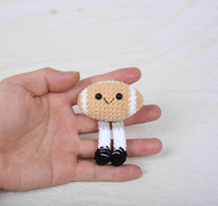 Amigurumi fait main Crochet jouets peluche Baseball porte-clés tricot poupée mode pendentifs et breloques porte-clés sac