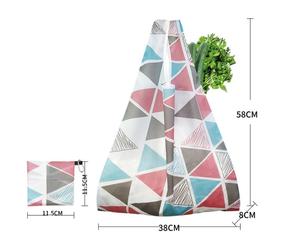 Proveedor de Vietnam, Bolsas de Compra Plegables Reutilizables de Poliéster Reciclado Ecológico con Logotipo Personalizado Impreso al por Mayor, Diseño de Letras - Product Image 2