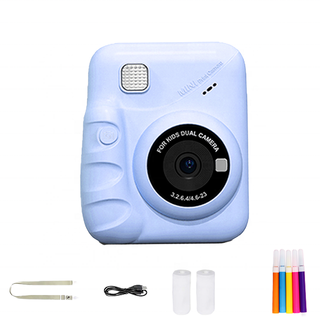 2026 Modern New Colorful IPS Screen 4K Video Recording 16x Optical Zoom CMOS Sensor Instant Photo Printer Camera Children Outer