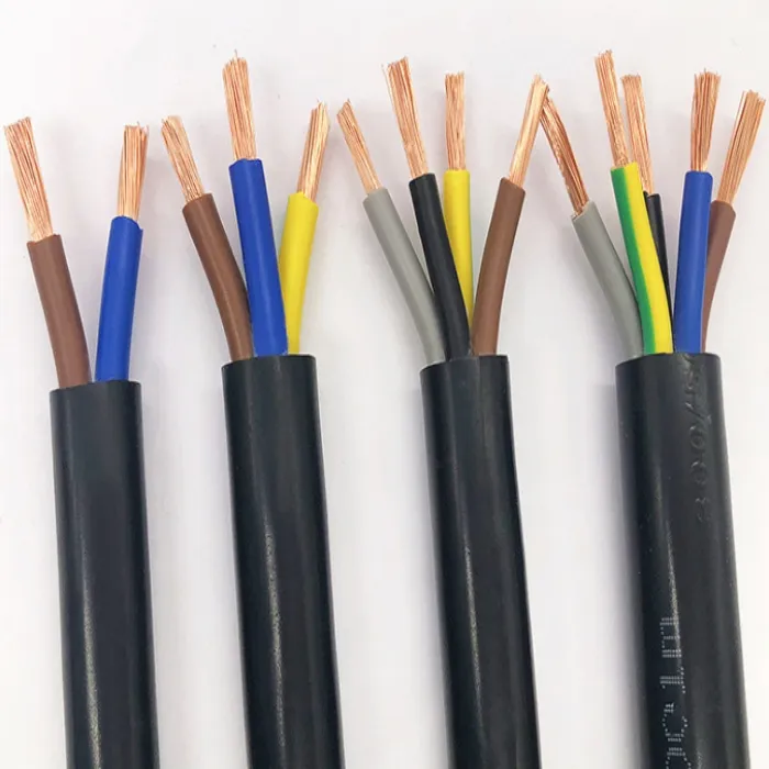 Cable de alimentación flexible eléctrico de 3 núcleos y 4 núcleos aislado de PVC de fabricante de China