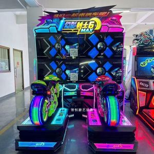 Grand simulateur de jeu vidéo de course de moto dynamique à double écran pour salle de jeux - Product Image 3