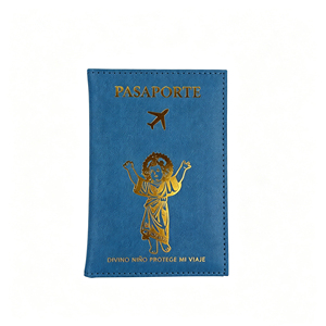 Wholesale Fashion Durable Custom Logo PU Leather Passport Case Travel <b>Wallet</b> <b>for</b> Men Women Business Journey - Product Image 3